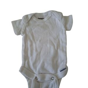 Gerber White Baby Onesie